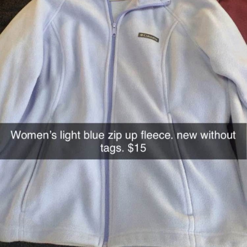 Columbia Soft Blue Women's Fleece Jacket